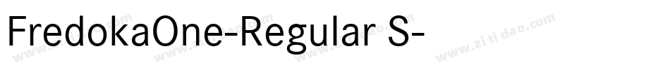 FredokaOne-Regular S字体转换